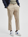 SELECTED Béžové chino kalhoty Selected Homme