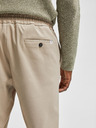 SELECTED Béžové chino kalhoty Selected Homme