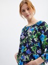 Orsay Tmavě modrá dámská květovaná halenka ORSAY