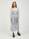 Vero Moda Černo-bílé vzorované maxišaty VERO MODA Peace