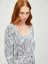 Vero Moda Černo-bílé vzorované maxišaty VERO MODA Peace