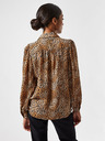 Dorothy Perkins Petite Hnědá halenka s leopardím vzorem Dorothy Perkins Petite