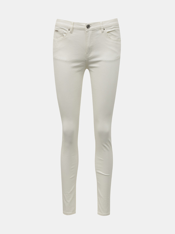 Zabaione Bílé skinny fit džíny Zabaione