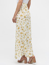 Miss Selfridge Krémová květovaná maxi sukně s rozparky Miss Selfridge