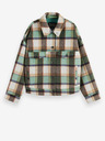 Scotch & Soda Zelená dámská kostkovaná lehká bunda s příměsí vlny Scotch & Soda