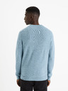 Celio Světle modrý pánský basic svetr Celio Femoon