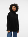Vero Moda Černý dámský rolák VERO MODA Goldneedle