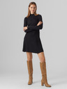 Vero Moda Černé dámské svetrové šaty VERO MODA Sally