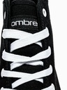 Ombre Clothing Černé pánské kotníkové tenisky T304