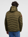 Ombre Clothing Khaki pánská prošívaná lehká bunda Ombre Clothing