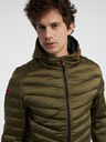Ombre Clothing Khaki pánská prošívaná lehká bunda Ombre Clothing