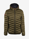 Ombre Clothing Khaki pánská prošívaná lehká bunda Ombre Clothing