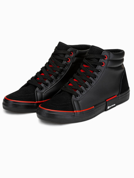Ombre Clothing Černé pánské sneakers boty Ombre Clothing T376