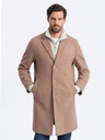 Ombre Clothing Světle hnědý pánský lehký kabát Ombre Clothing