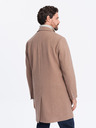 Ombre Clothing Světle hnědý pánský lehký kabát Ombre Clothing