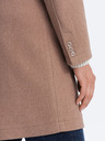 Ombre Clothing Světle hnědý pánský lehký kabát Ombre Clothing