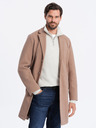 Ombre Clothing Světle hnědý pánský lehký kabát Ombre Clothing