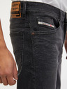 Diesel Tmavě šedé pánské straight fit džíny Diesel Thommer