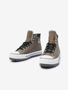 Converse Hnědé kožené kotníkové tenisky Converse Chuck Taylor All Star City Trek