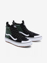 Vans Zeleno-černé pánské kotníkové tenisky se semišovými detaily VANS SK8-Hi