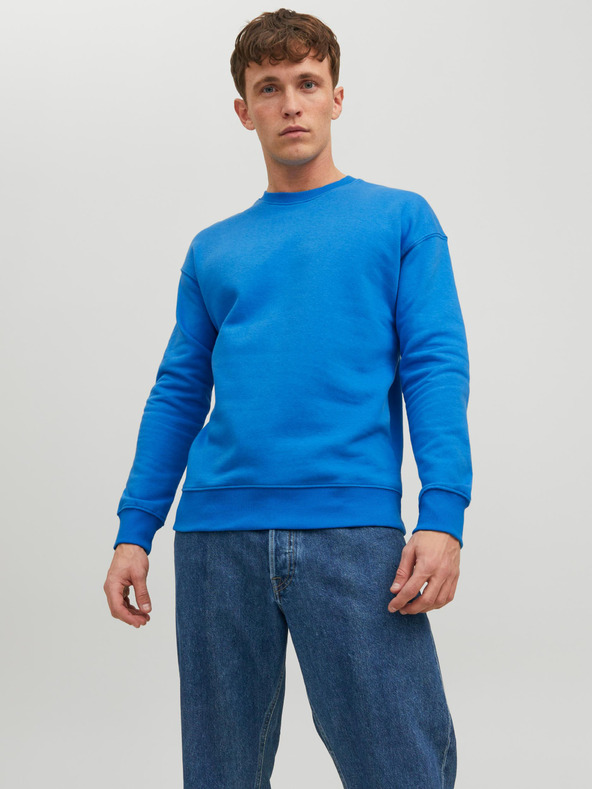 Jack & Jones Modrá pánská basic mikina Jack & Jones Star