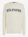 Tommy Hilfiger Cable Monotype Crew Neck Svetr