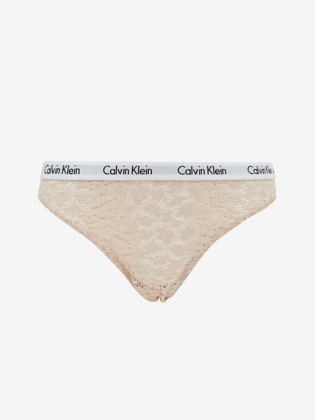 Calvin Klein Underwear	 Béžové krajkové kalhotky Calvin Klein Underwear