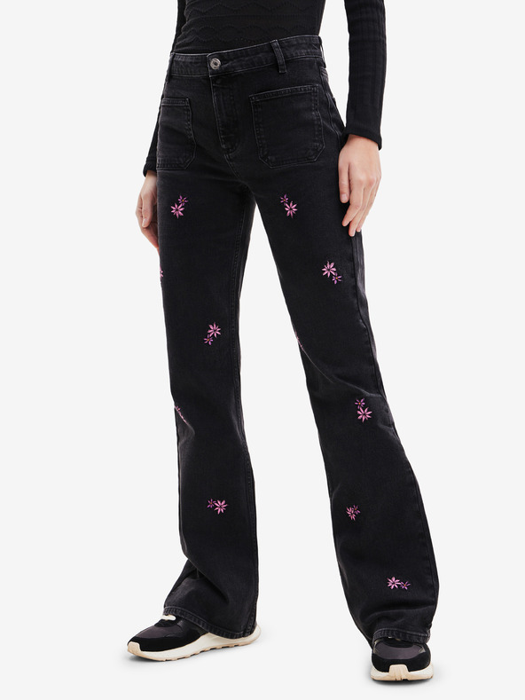 Desigual Černé dámské bootcut džíny Desigual Vidin