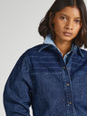 Pepe Jeans Modrá dámská proužkovaná džínová bunda Pepe Jeans Mika Stripe