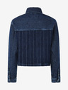 Pepe Jeans Modrá dámská proužkovaná džínová bunda Pepe Jeans Mika Stripe