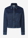 Pepe Jeans Modrá dámská proužkovaná džínová bunda Pepe Jeans Mika Stripe