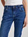 Pepe Jeans Modré dámské zkrácené straight fit Jeans Pepe Jeans