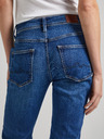 Pepe Jeans Modré dámské zkrácené straight fit Jeans Pepe Jeans