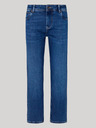 Pepe Jeans Modré dámské zkrácené straight fit Jeans Pepe Jeans