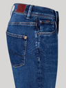 Pepe Jeans Modré dámské zkrácené straight fit Jeans Pepe Jeans