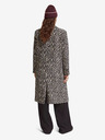 Scotch & Soda Hnědý dámský zimní kabát s leopardím vzorem Scotch & Soda