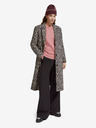 Scotch & Soda Hnědý dámský zimní kabát s leopardím vzorem Scotch & Soda