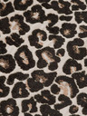 Scotch & Soda Hnědý dámský zimní kabát s leopardím vzorem Scotch & Soda