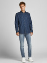 Jack & Jones Modré skinny džíny Jack & Jones Glenn