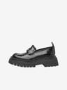 Pepe Jeans Černé dámské lesklé mokasíny Pepe Jeans Queen Oxford