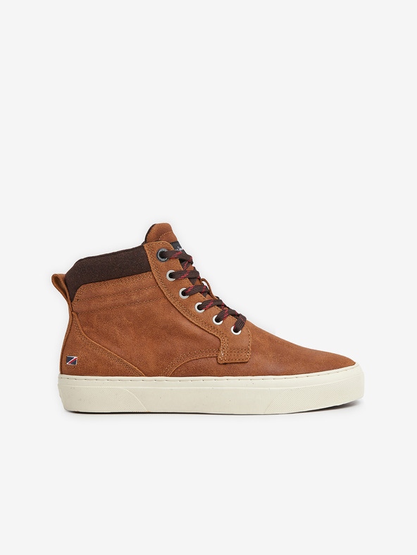 Pepe Jeans Hnědé pánské kotníkové boty Pepe Jeans Yogi Boot
