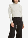 Levi's® Béžový dámský žebrovaný zavinovací svetr/top 2v1 Levi's®