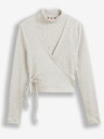 Levi's® Béžový dámský žebrovaný zavinovací svetr/top 2v1 Levi's®
