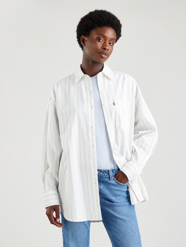 Levi's® Bílá dámská pruhovaná oversize košile Levi's®