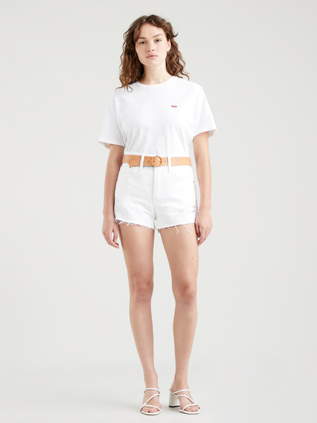 Levi's® Bílé dámské džínové kraťasy Levi's®