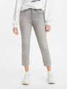 Levi's® Šedé dámské zkrácené straight fit džíny Levi's®