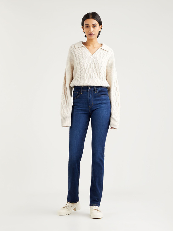 Levi's® Tmavě modré dámské straight fit džíny Levi's® 724