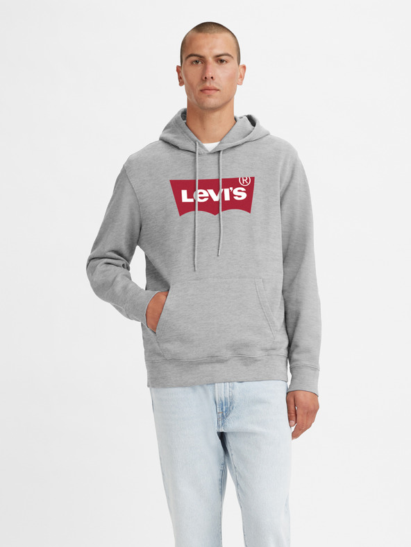 Levi's® Světle šedá pánská mikina s kapucí Levi's®