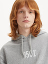 Levi's® Světle šedá pánská žíhaná mikina s kapucí Levi's® 501