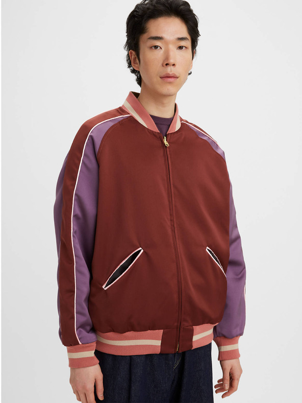Levi's® Vínový pánský oboustranný bomber Levi's® Souvenir